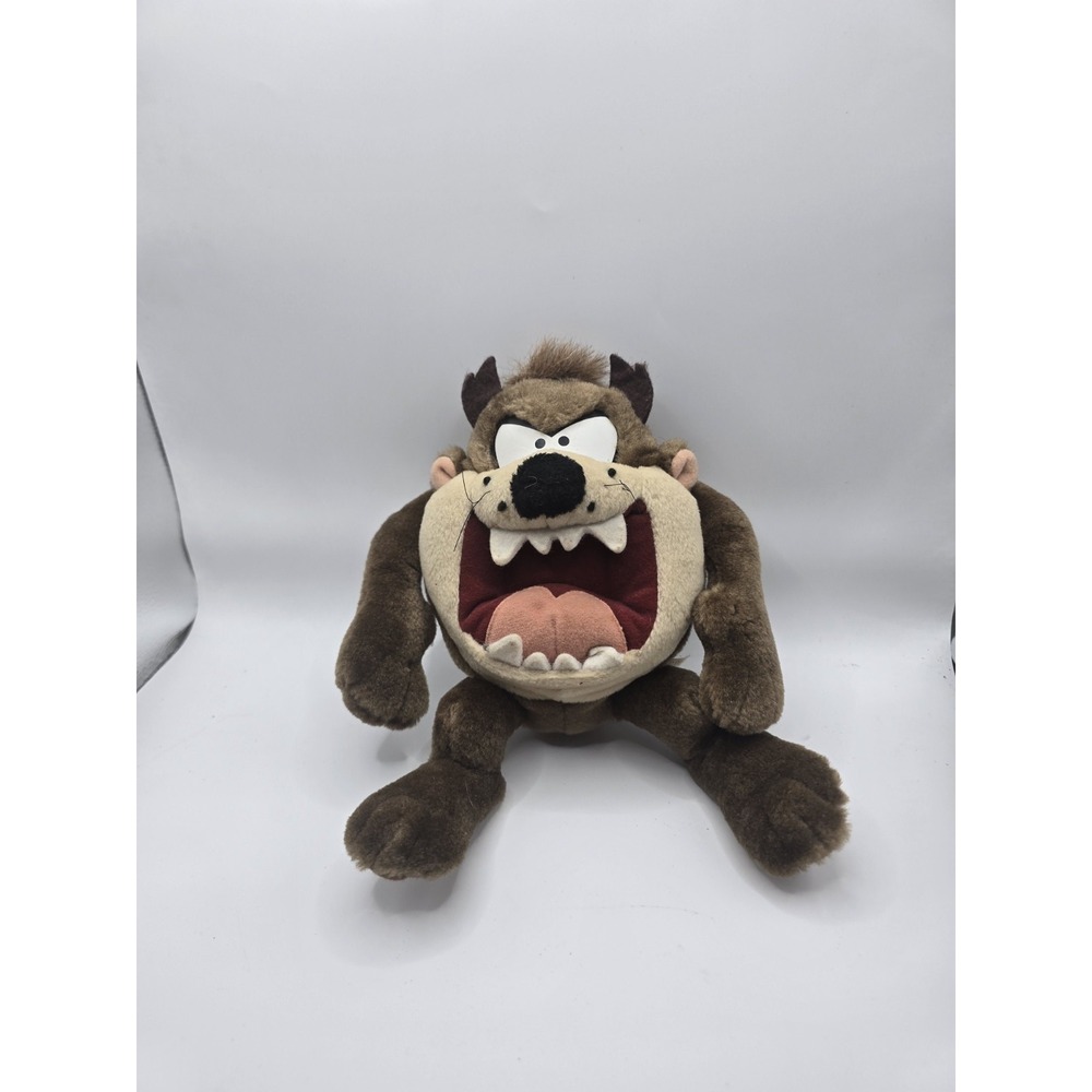Vintage Tasmanian Devil 1996 Looney Tunes Taz Applause Stuffed Animal 9"